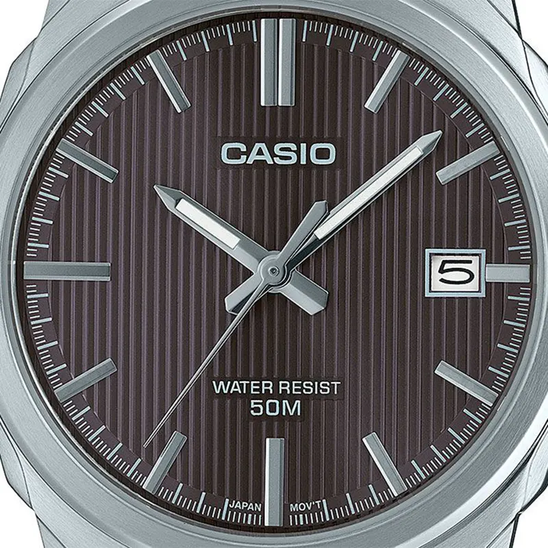 Casio Enticer Grey Dial One-touch 3-fold Men's Watch- MTP-E720D-8AV